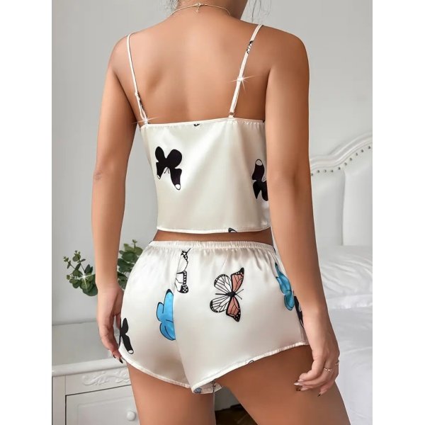 Conjunto de Pijama Elegante Estampado - Imagem 4