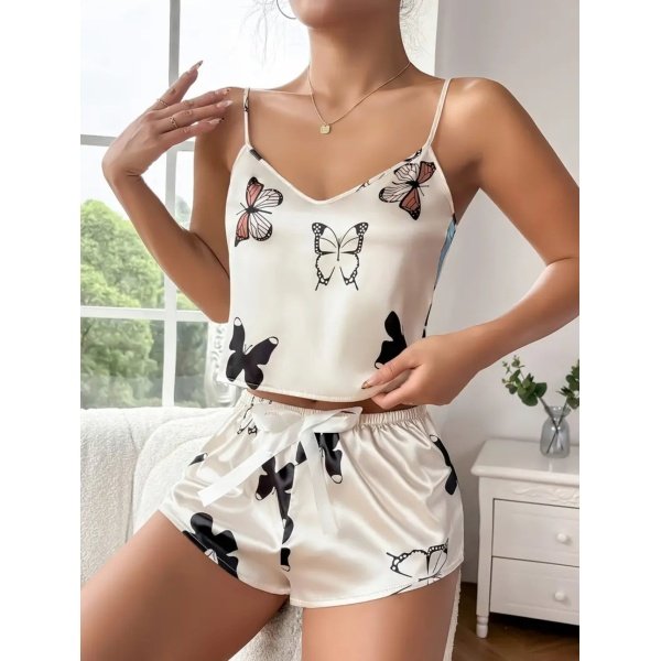 Conjunto de Pijama Elegante Estampado - Imagem 3