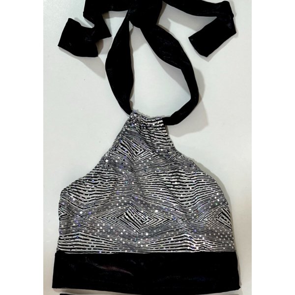 Calcinha Hot Pant e Top em Paetê da Estilista Tereza Cabana by Cris Cabana - Imagem 4